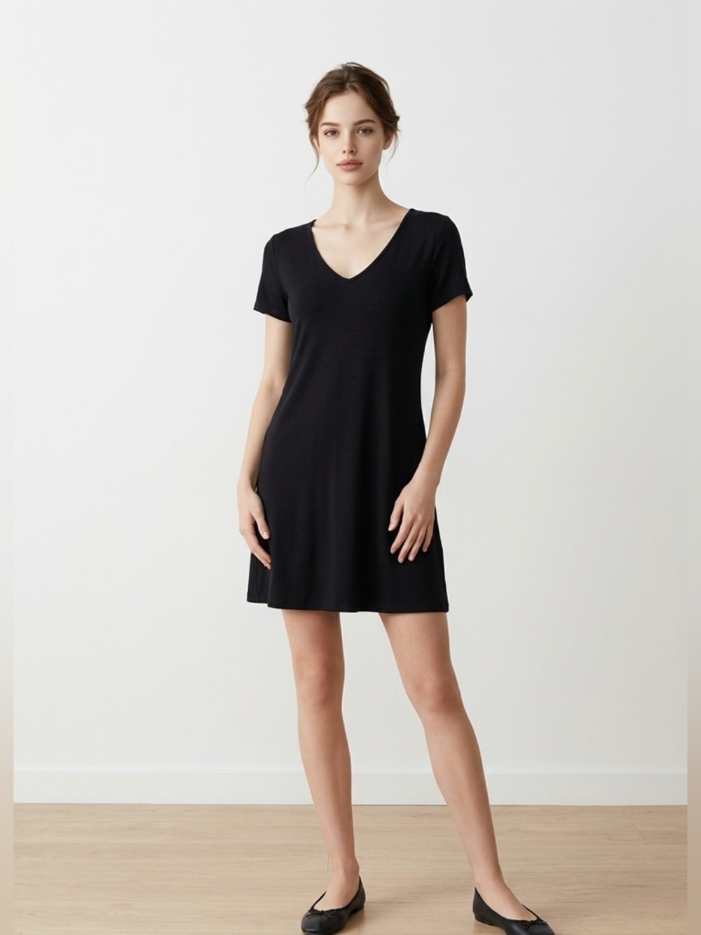 โจNew With Tags Joe Fresh Elegant Black Midi Dress | Large |